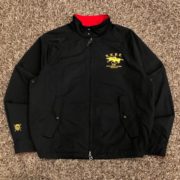 폴로 랄프로렌 바라쿠타 추격자 포니 투웨이 해링턴 스윙톱 자켓