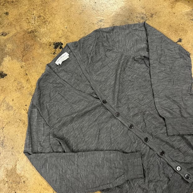 [정품/XL] 살바토레 페라가모 그레이 가디건 b15