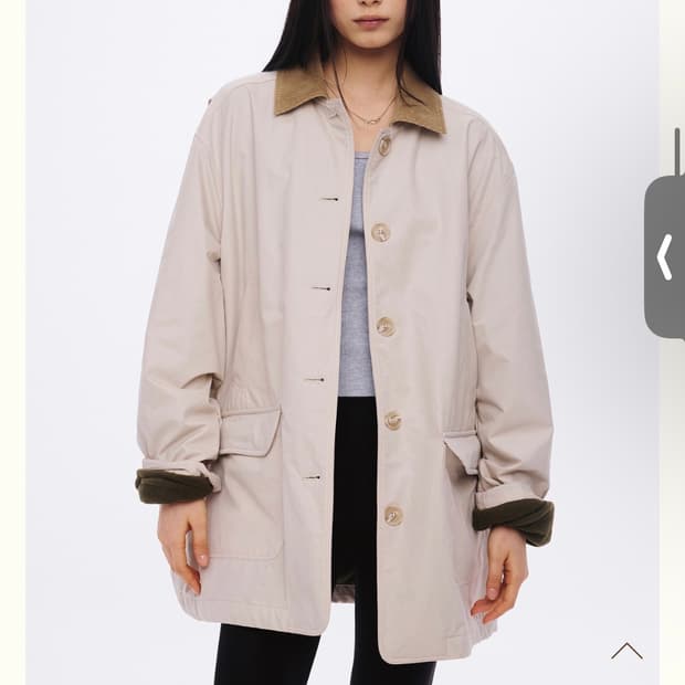 리본빛 리본빛 린다 점퍼 베이지 