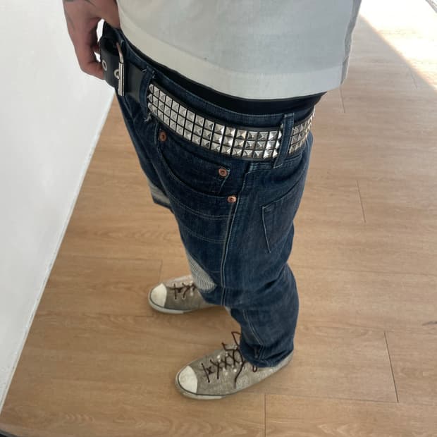 스터드 벨트 검정