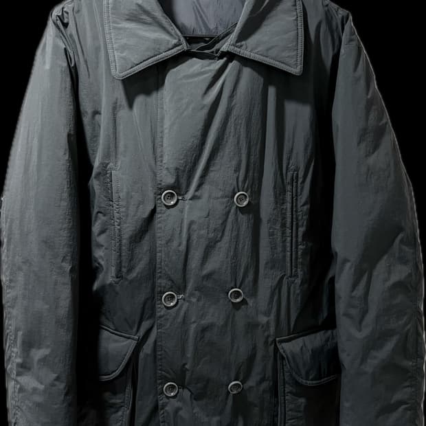 더블버튼 피코트 스타일 패딩 자켓 (외부 미실착)