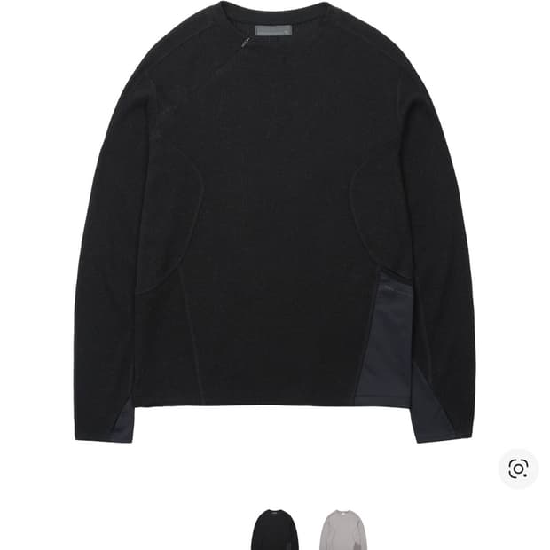 산산기어 리브드 롱슬리브 블랙 판매합니다