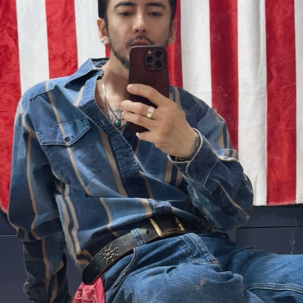 랭글러 웨스턴셔츠 Wrangler western shirt 빈티지 [L]