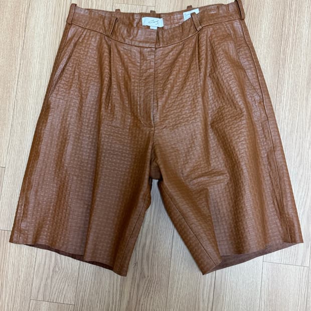 COS 아뜰리에 라인 레더팬츠 38