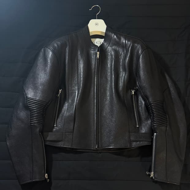 렉토 모터사이클 고트 레더 자켓