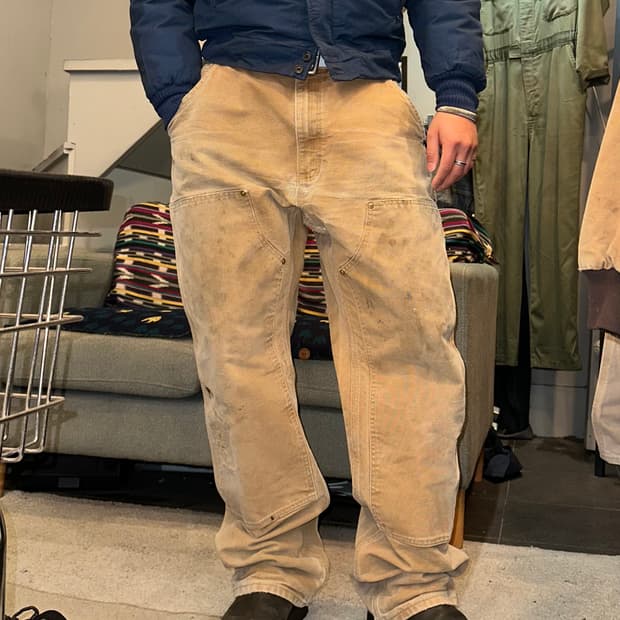 90’s Carhartt canvas double knee pants 