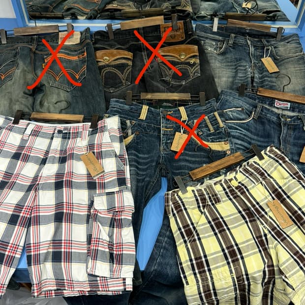 일요일까지만) 남자팬츠 일본빈티지 장당7천원