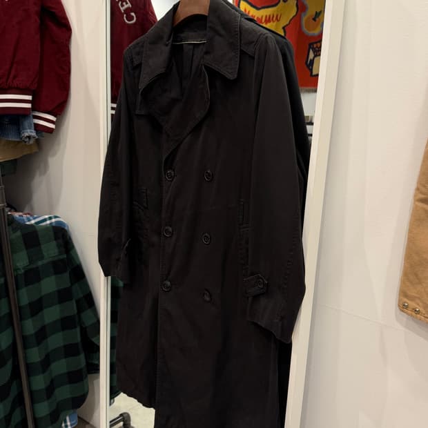 Houston 휴스턴 페이딩 블랙 밀리터리 코트