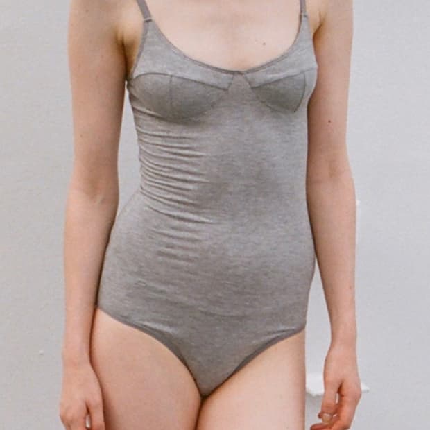 베이스레인지 baserange body with bra 바디수트