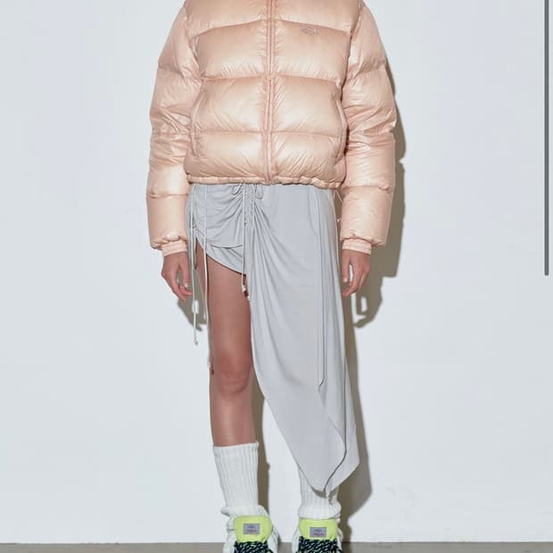 스컬프터 Cropped Puffer Down Ballerina pink