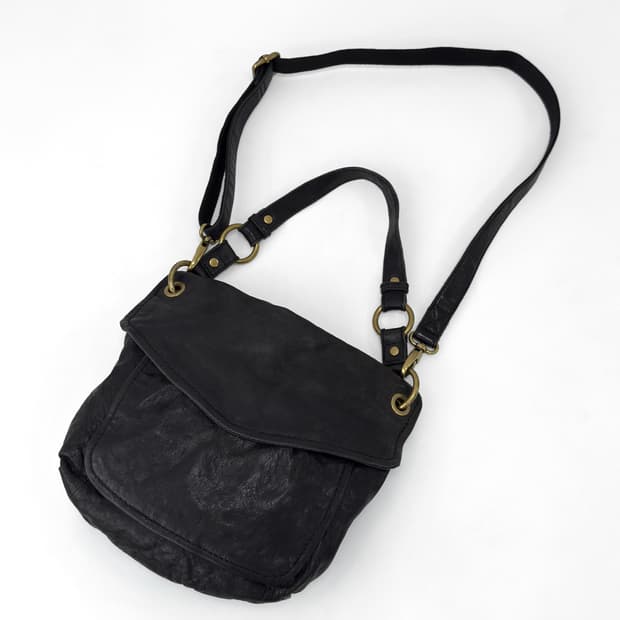 FOSSIL Vintage Black Leather 2-Way BAG