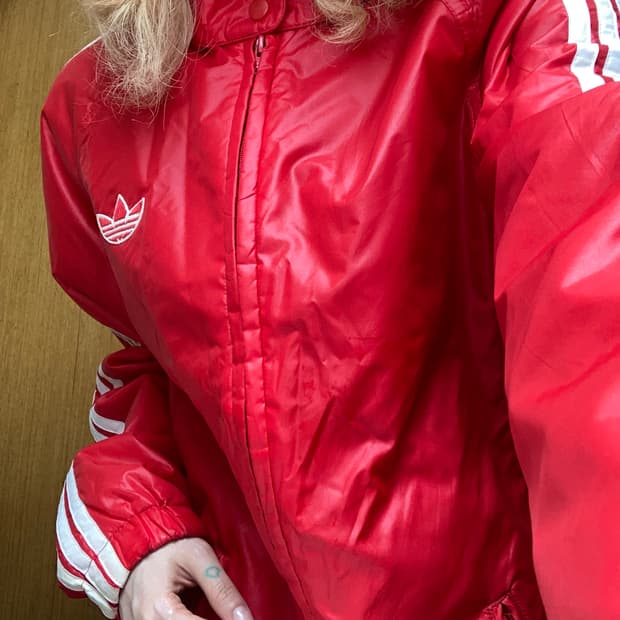 80s old adidas 바람막이 