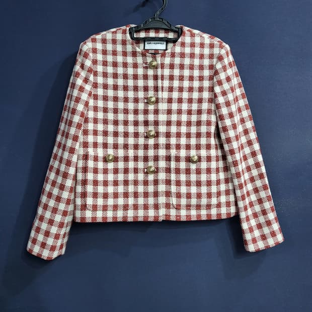 칼라거펠트 은사트위드 자켓(새상품)