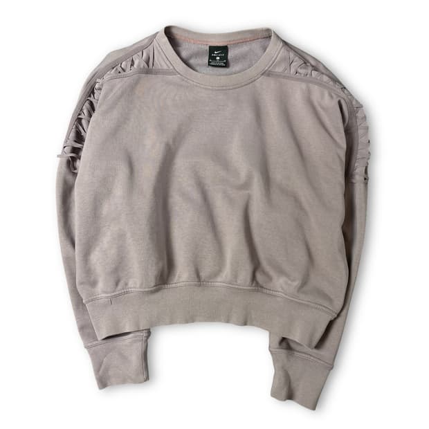 나이키 인디핑크 사이드 포인트 크롭 긴팔 맨투맨 XL