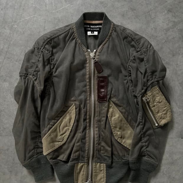 Junya Watanabe 메쉬 밀리터리 MA-1 자켓