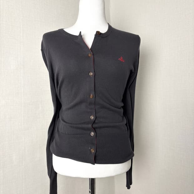 비비안웨스트우드 차콜 가디건