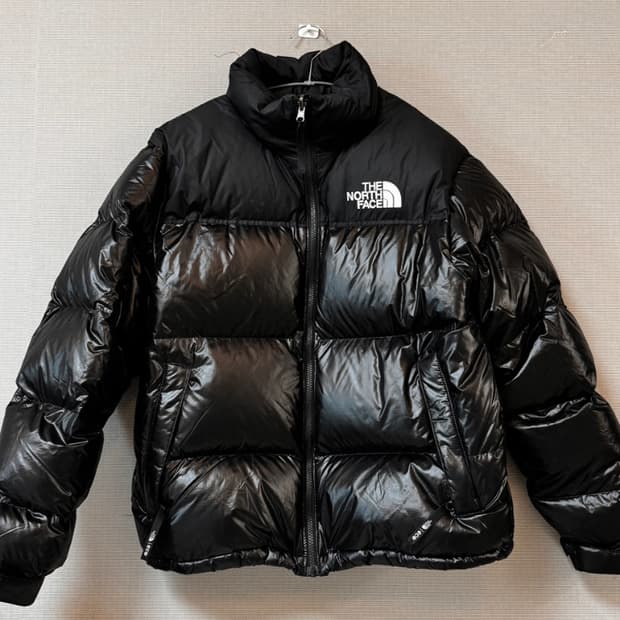 노스페이스 1996 눕시 패딩 블랙 유광( 상태 최상)