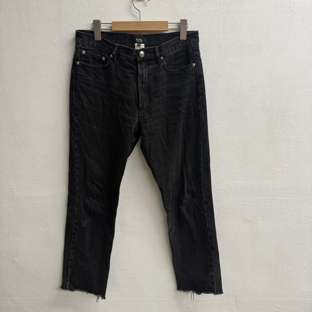 A.P.C. 블랙 데님 청바지 30