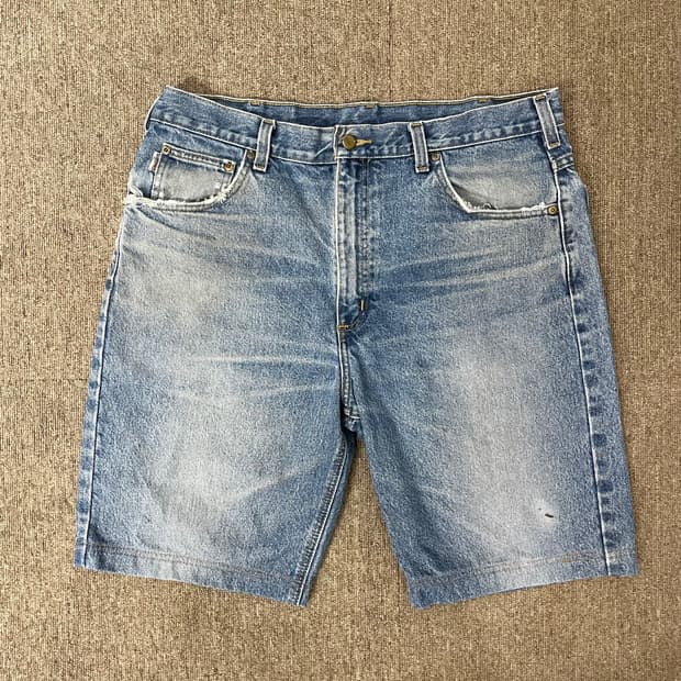  (38) Carhartt 칼하트 컷오프 데님 반바지 