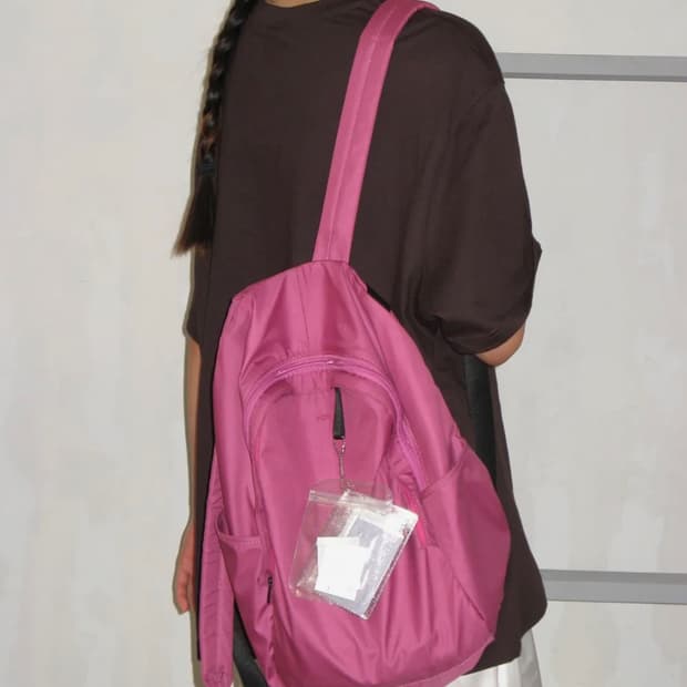 포테 백팩 0002 하이드슬롯 클래식 백팩_마젠타