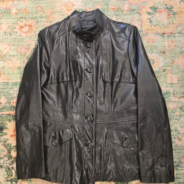 톰보이(Tomboy)빈티지  양가죽 자켓