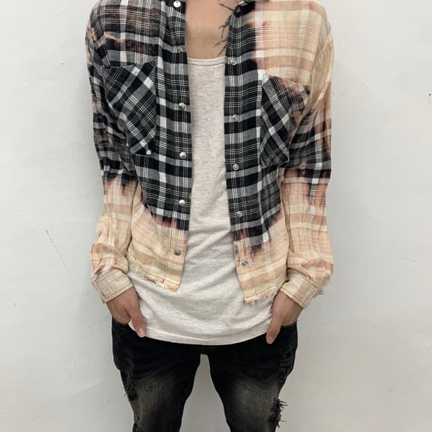 Diesel dyed cut off grunge shirt 