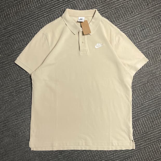 나이키 NSW 와플 폴로 PK 반팔 티셔츠 베이지o 5189