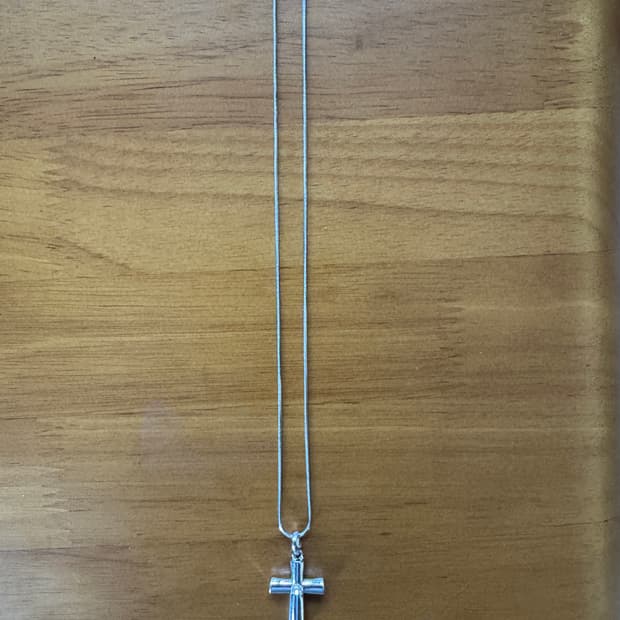 빈티지 십자가 팬던트 목걸이