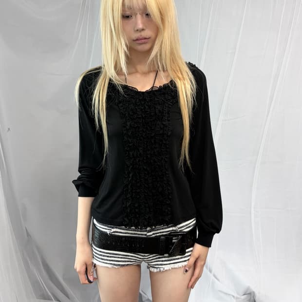 [Vintage] Frill Long Sleeve