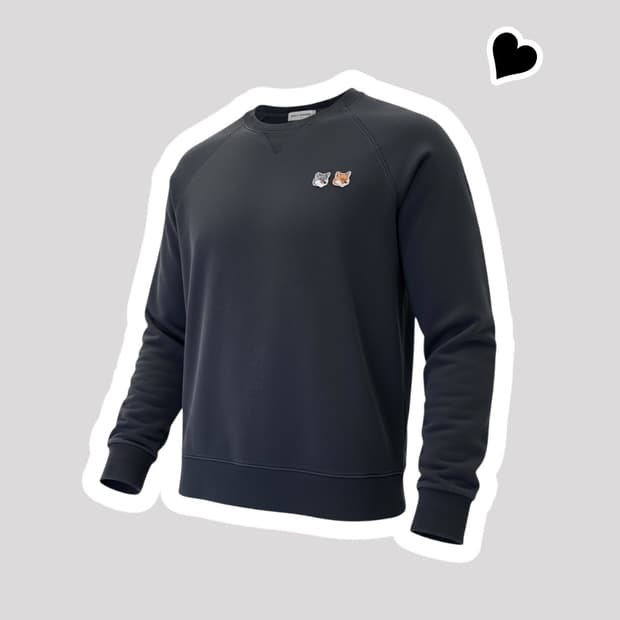 (매장판) 메종키츠네 블랙 맨투맨