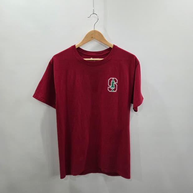 챔피온 프린팅 티셔츠 레드 M 
