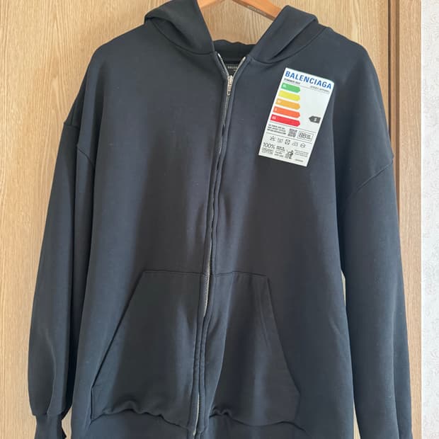 발렌시아가 에너지 프린팅 후드집업 XL 