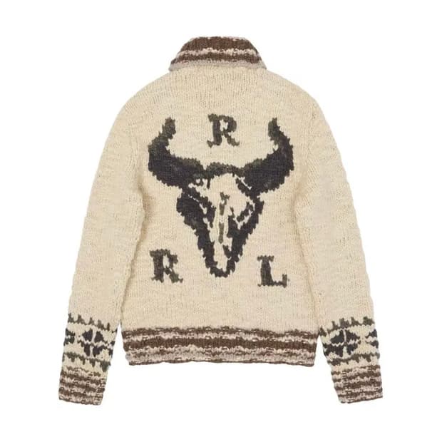 Rrl 더블알엘 버팔로 숄카라 가디건 L