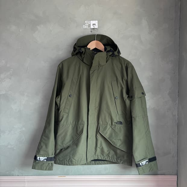 노스페이스 화이트라벨 바람막이 자켓 카키
