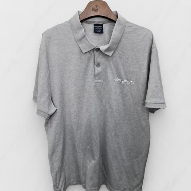 115,3XL) Discovery 디스커버리 카라 반팔티셔츠! 그레이색상