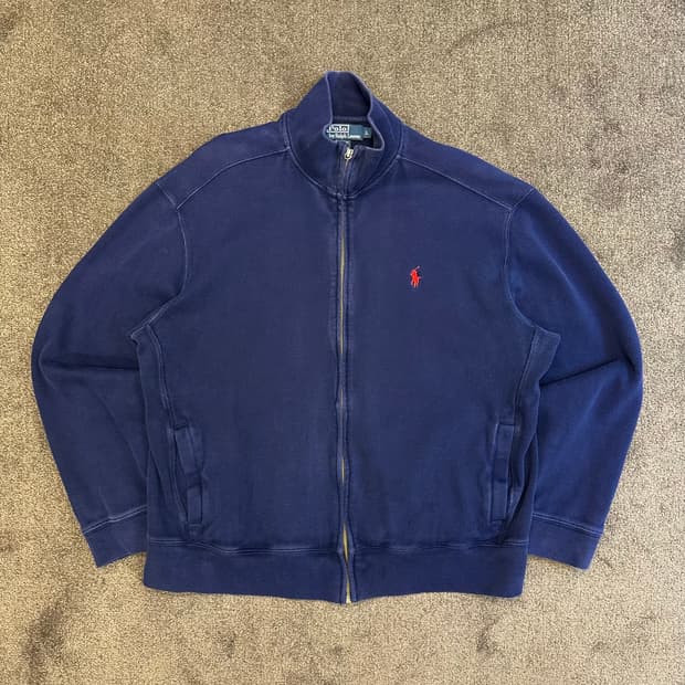 폴로 랄프로렌 네이비 집업 가디건 L