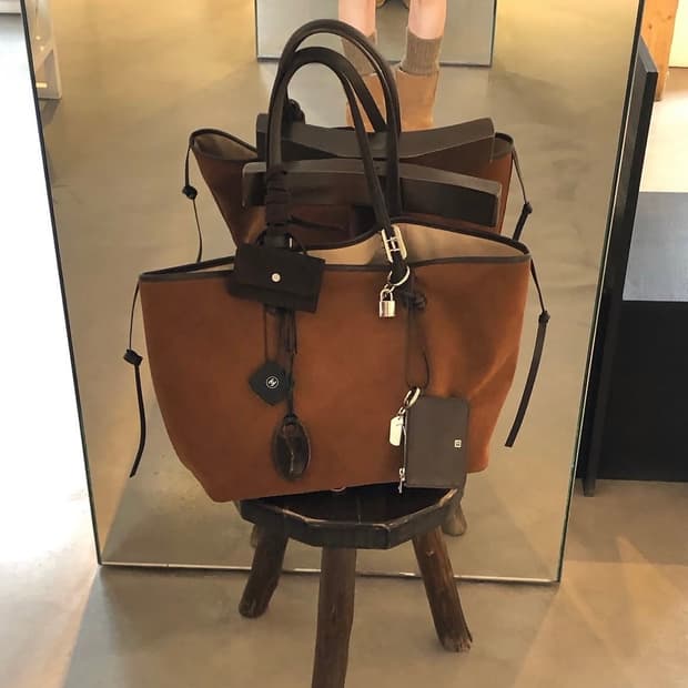 [714center]TOTTI BAG(SUEDE TAN)