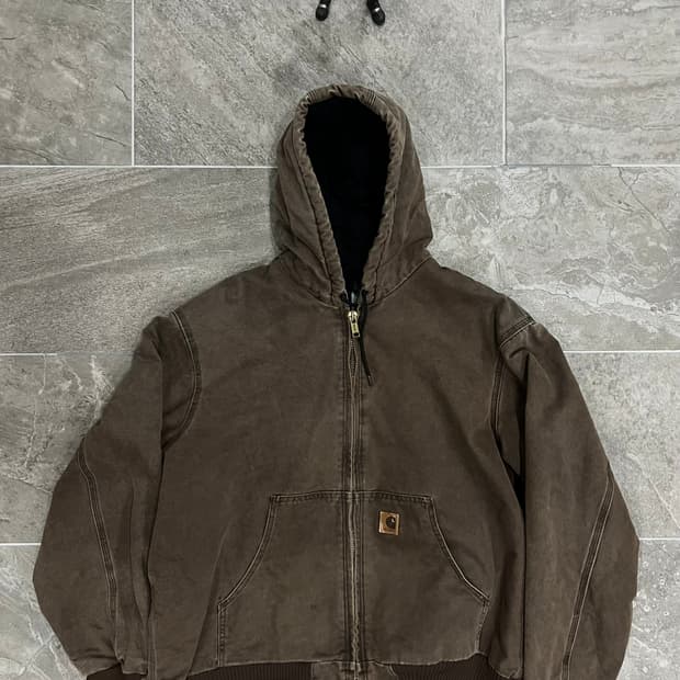 (XL)칼하트 덕 액티브 후드자켓 J130 CHT 체스트넛