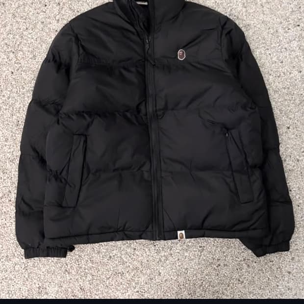 베이프 블랙 패딩