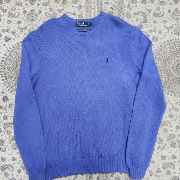 폴로 랄프로렌 블루 니트 스웨터 L