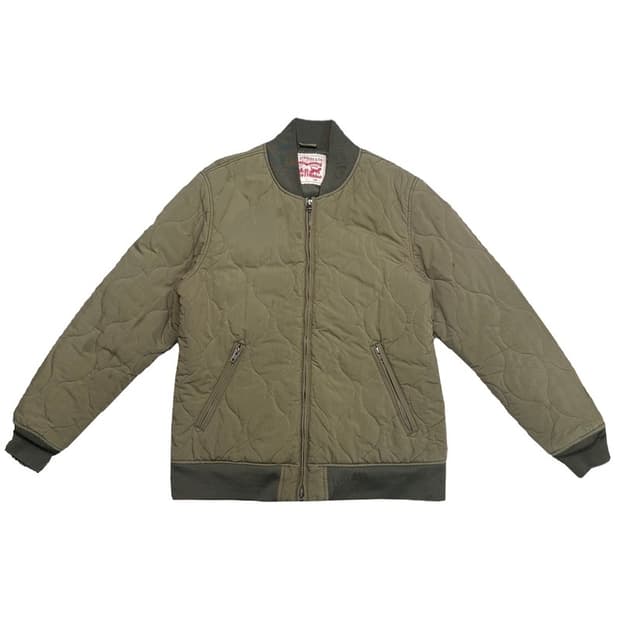 LEVIS 퀄팅 봄버 자켓 카키 L
