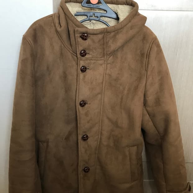 모리걸 일본빈티지 무스탕 코트 하이넥 모리룩