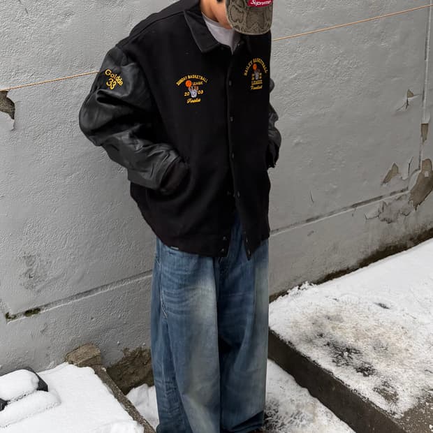 빈티지 바시티 자켓