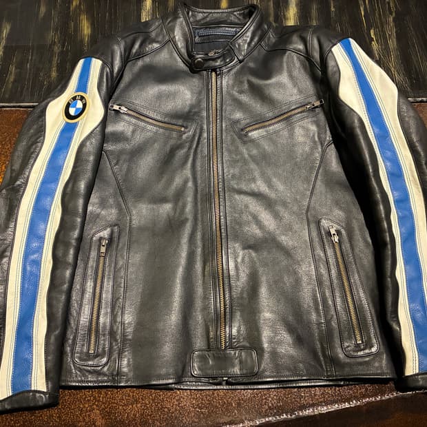 M) BMW 모토라드 라이더 가죽 자켓