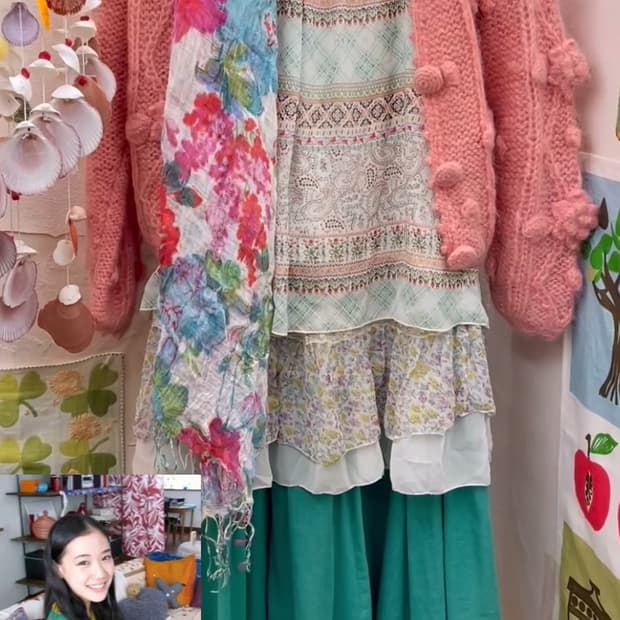 (소장품)빈티지 모리걸 하구미깔 코디세트 모리노이에