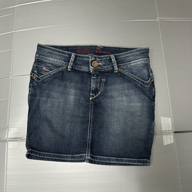 타미힐피거 데님 미니 스커트 치마 XS