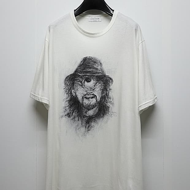 요지야마모토 페이스프린팅 숏슬리브 3사이즈