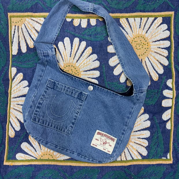 트루릴리젼 데님 토트백 가방