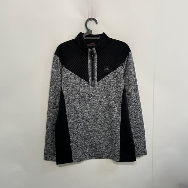 아이더 남성 기모 반집업 티셔츠 100