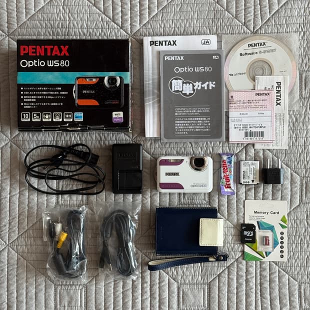 풀구성 펜탁스 옵티오 WS80 빈티지디카 PENTAX Optio 방수디카